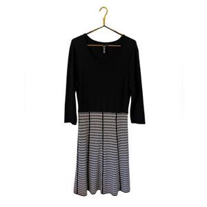 Zoë by Zoë + Phobee Houndstooth Sweater Dress, Size Large‎
